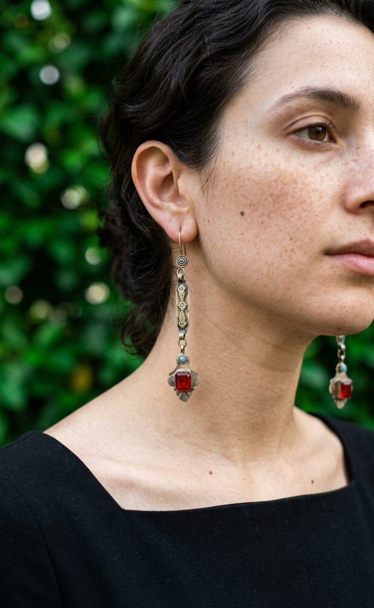Mona Afghan Earrings