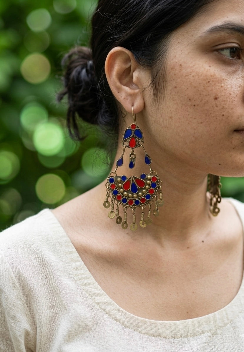 Mooda Afghan Earrings