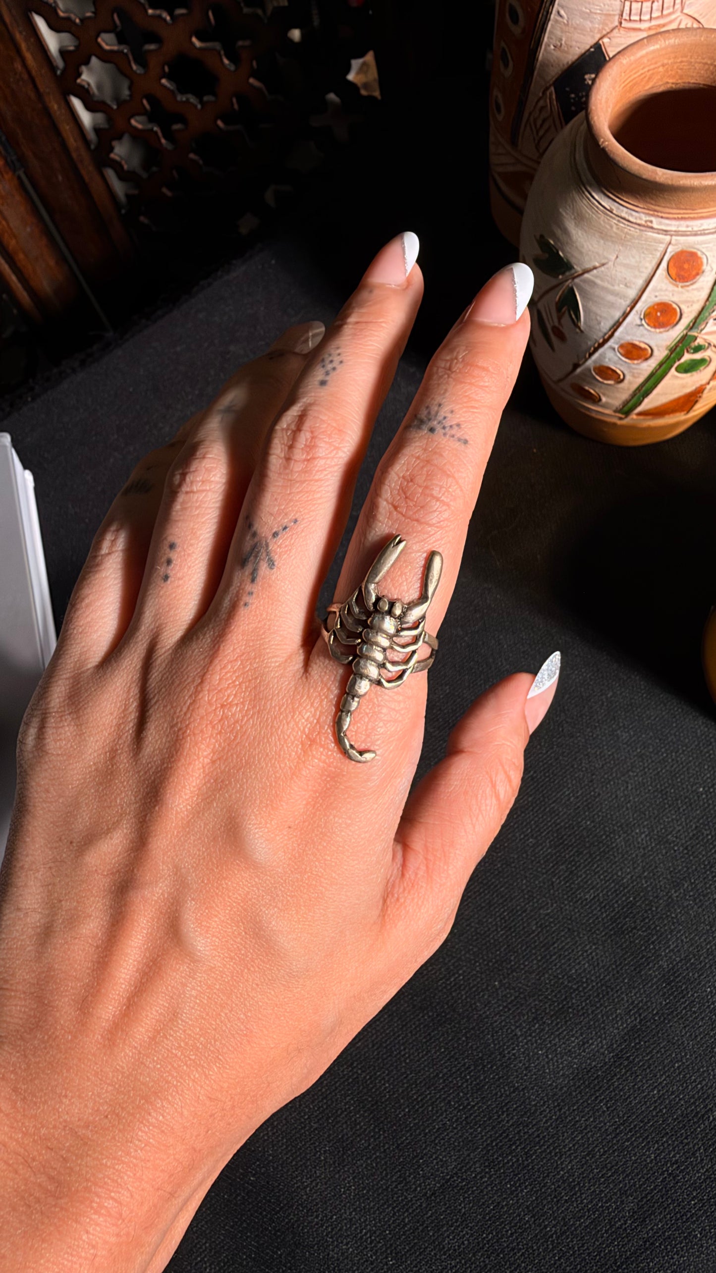 Scorpion Brass Ring
