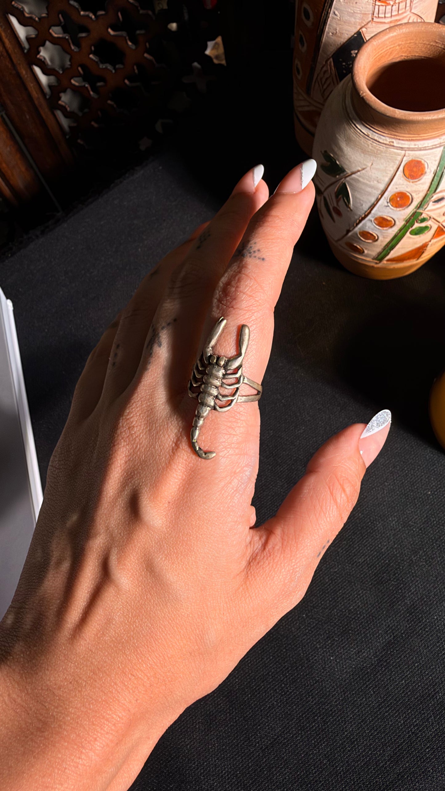 Scorpion Brass Ring