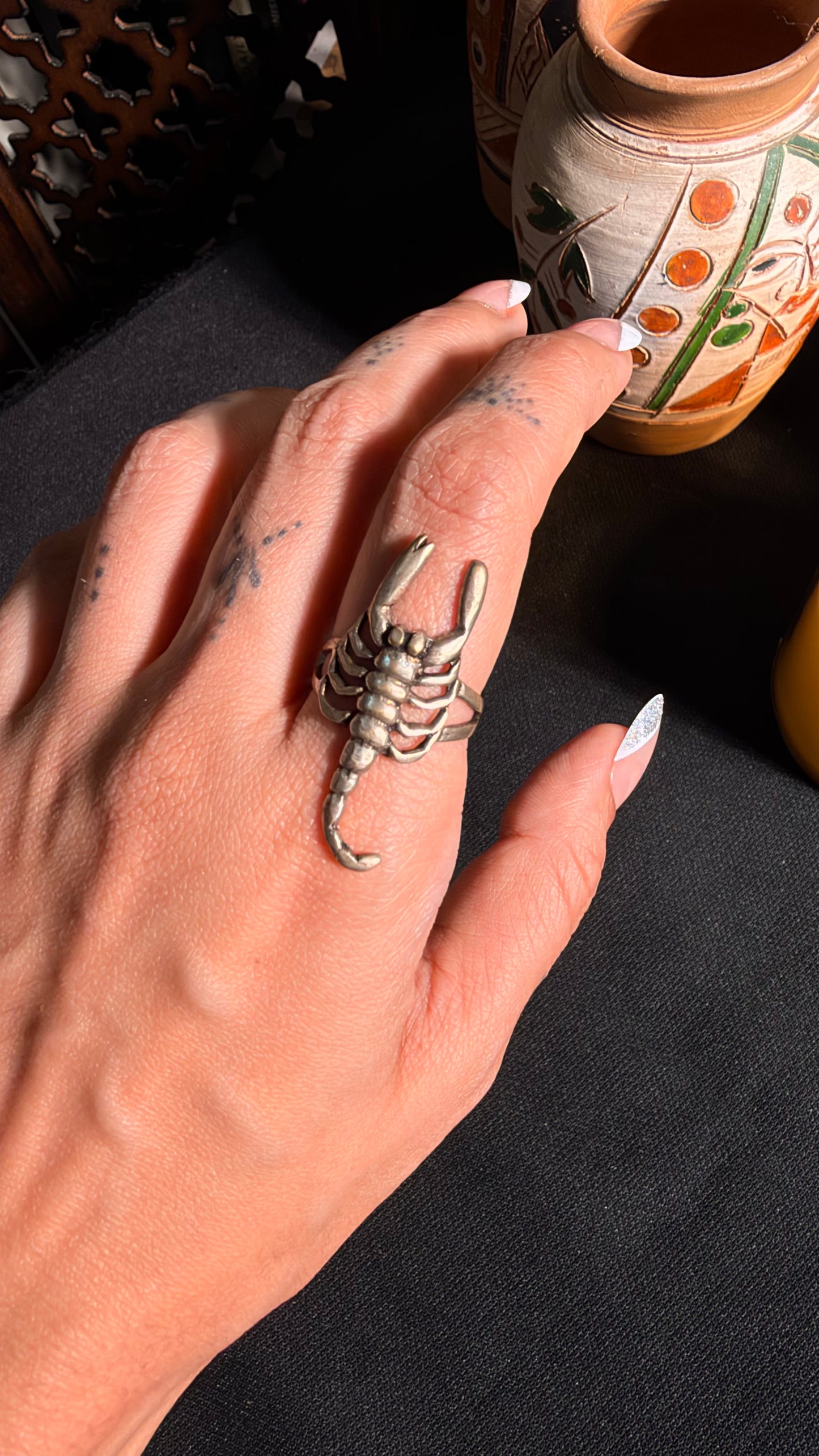 Scorpion Brass Ring
