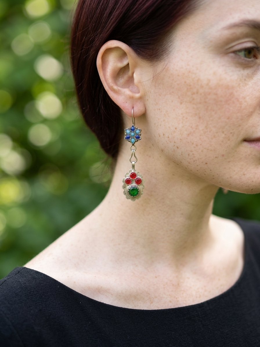 Shringar Afghan Earrings