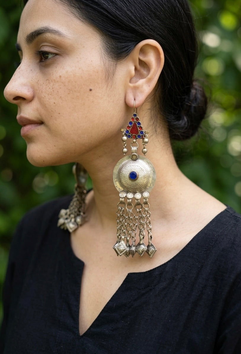 Gul Afghan Vintage Earrings