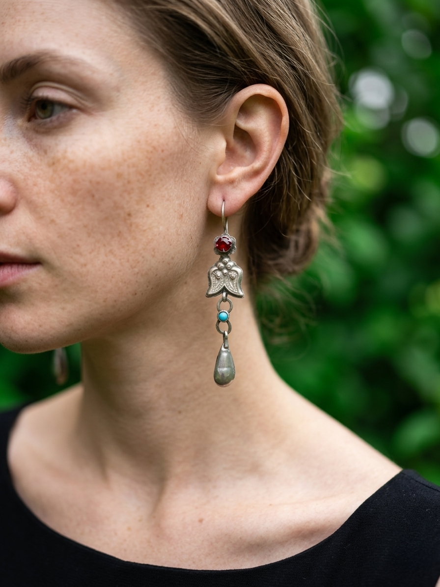 Yaanika Afghan Earrings