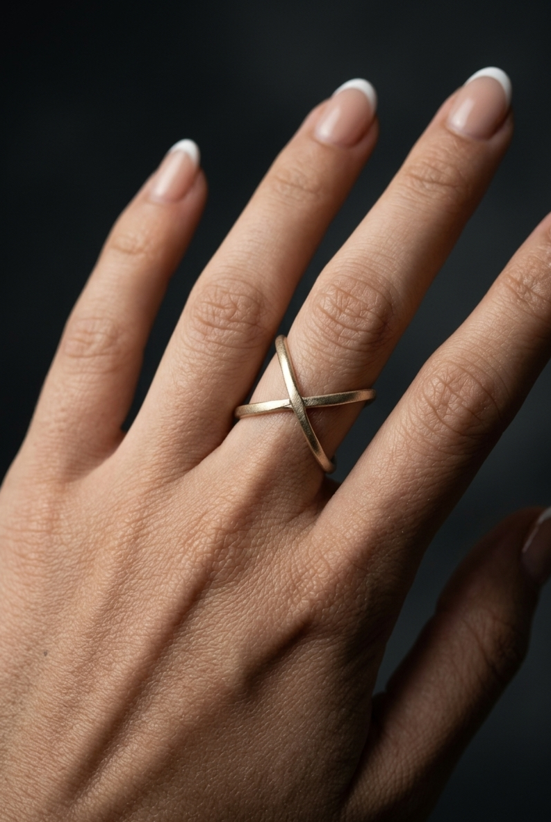 Lekha Zamak Ring