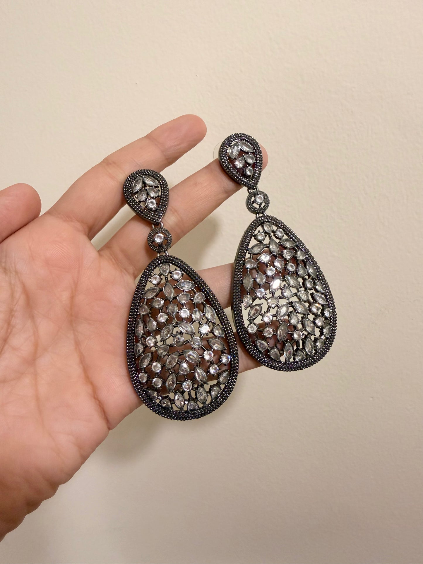 Shine Oxidised Earrings