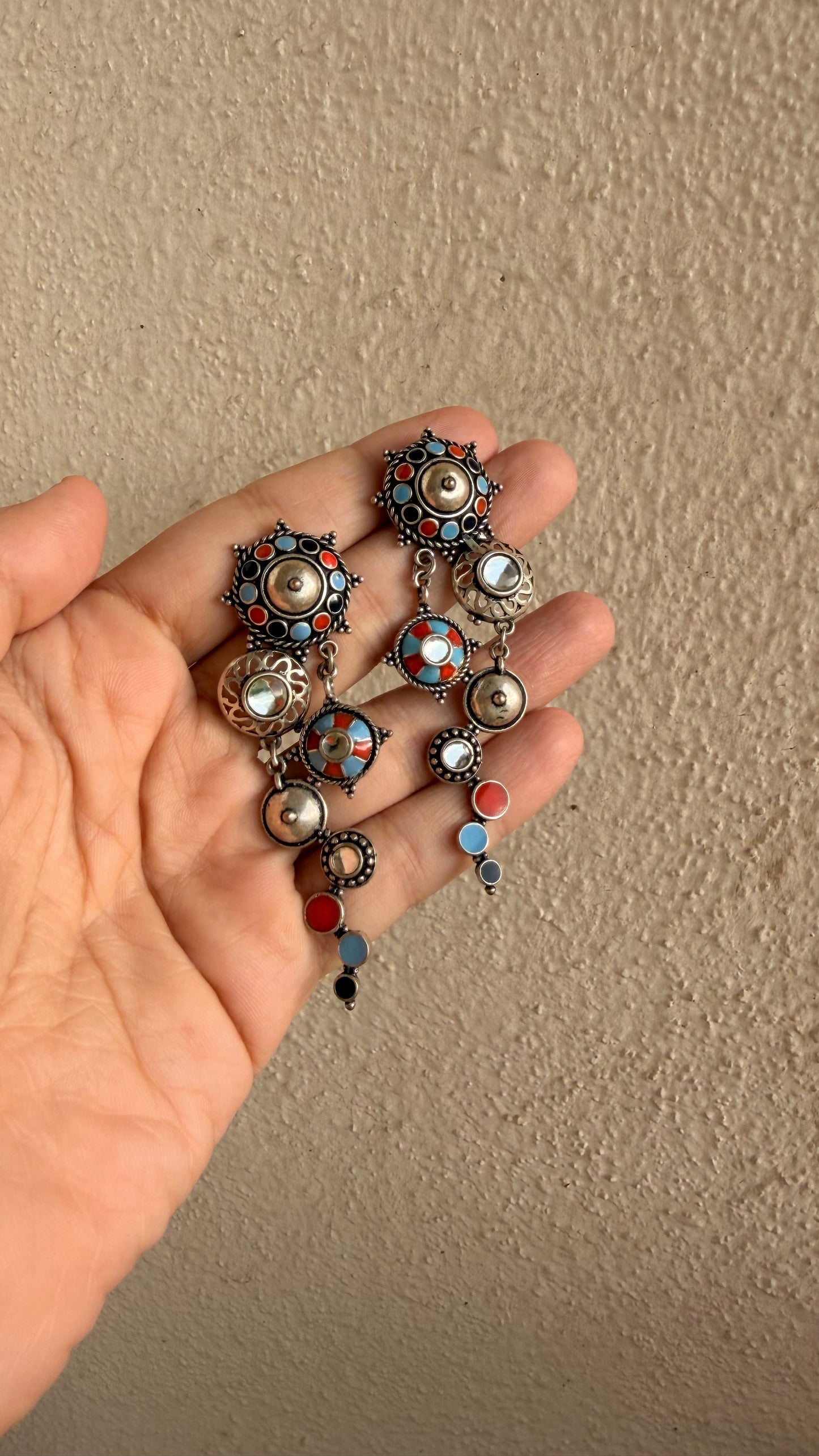 Nita Oxidised Earrings
