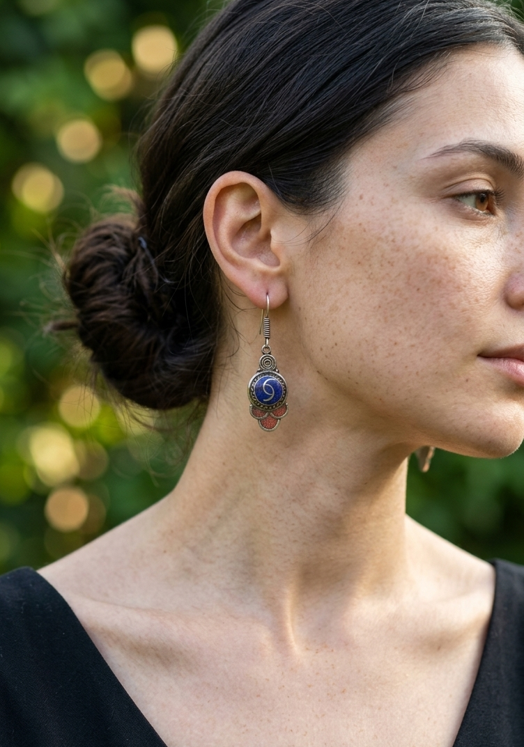 Nilima Tibetian Earrings