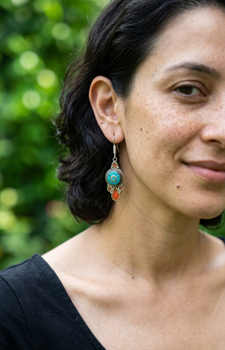 Dilipa Tibetian Earrings