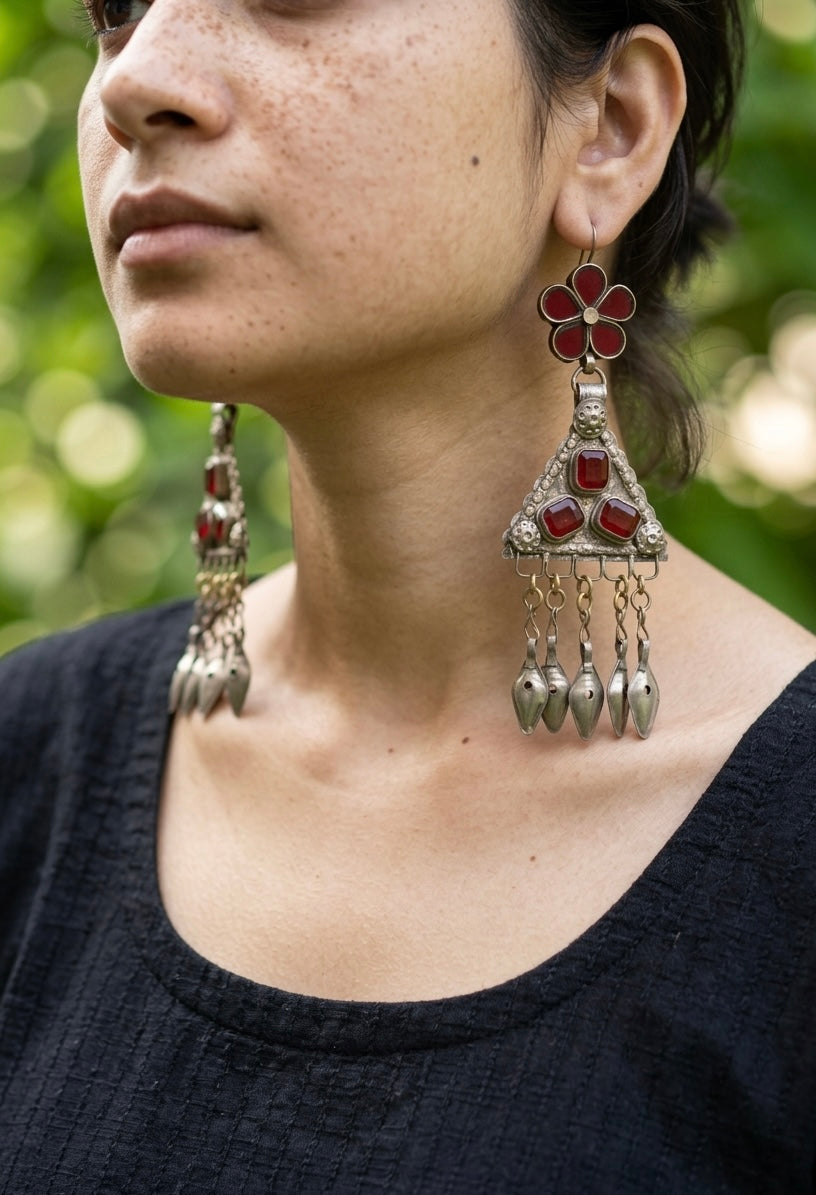 Zewar Afghan Earrings