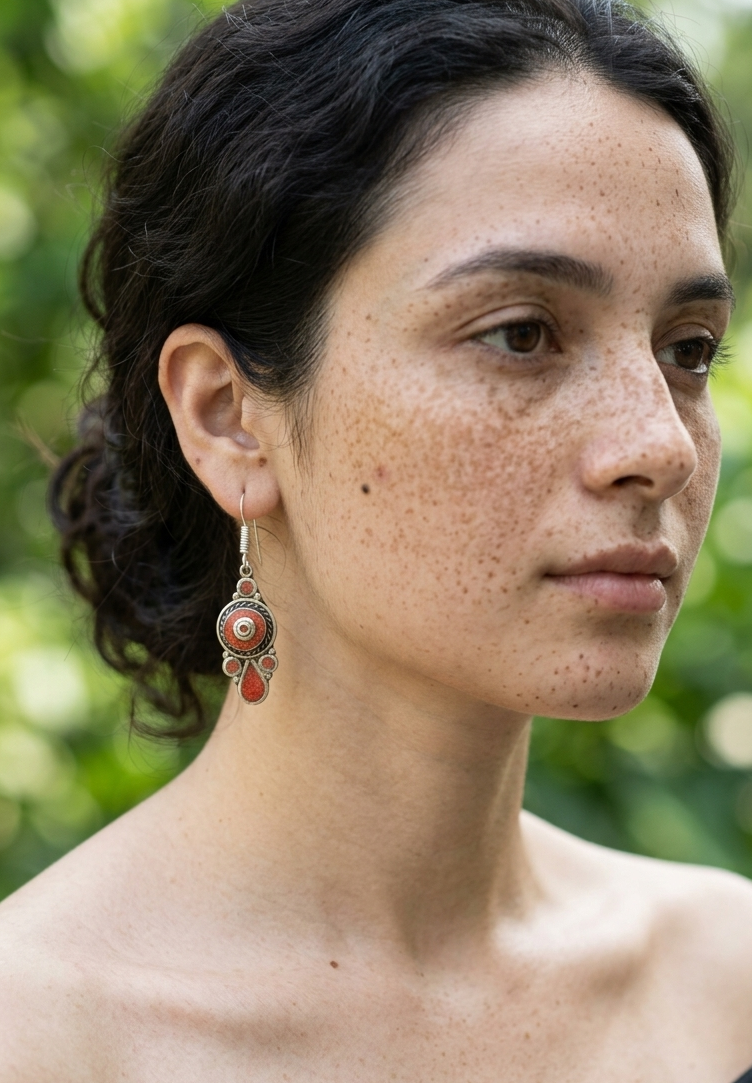 Liya Tibetian Earrings