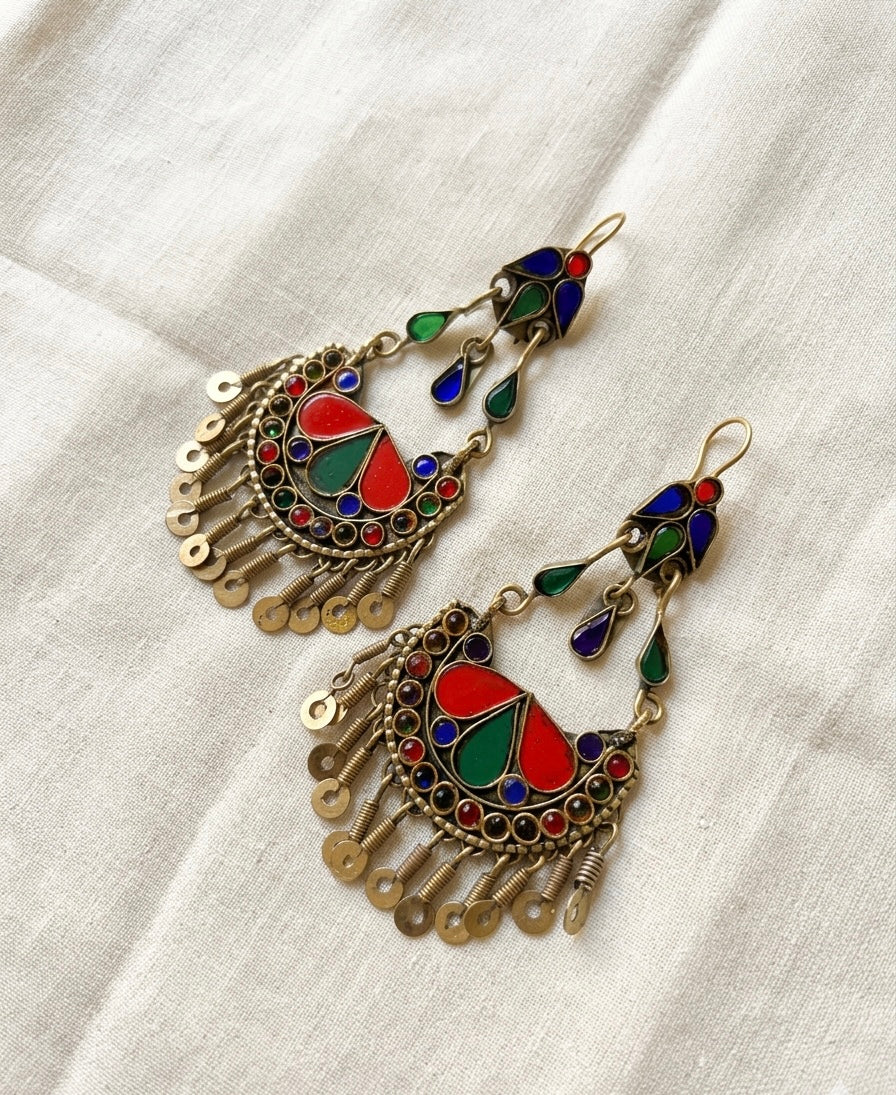 Mooda Afghan Earrings