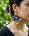 Shaan Vintage Earrings with Earchain