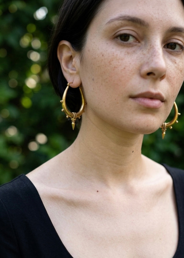 Patra Brass Earrings