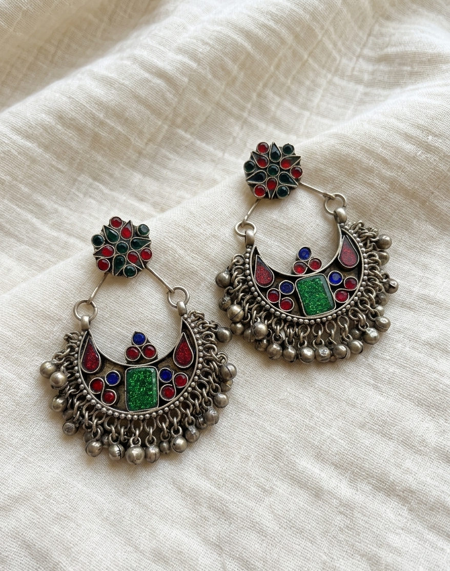 Dhaga Afghan Earrings