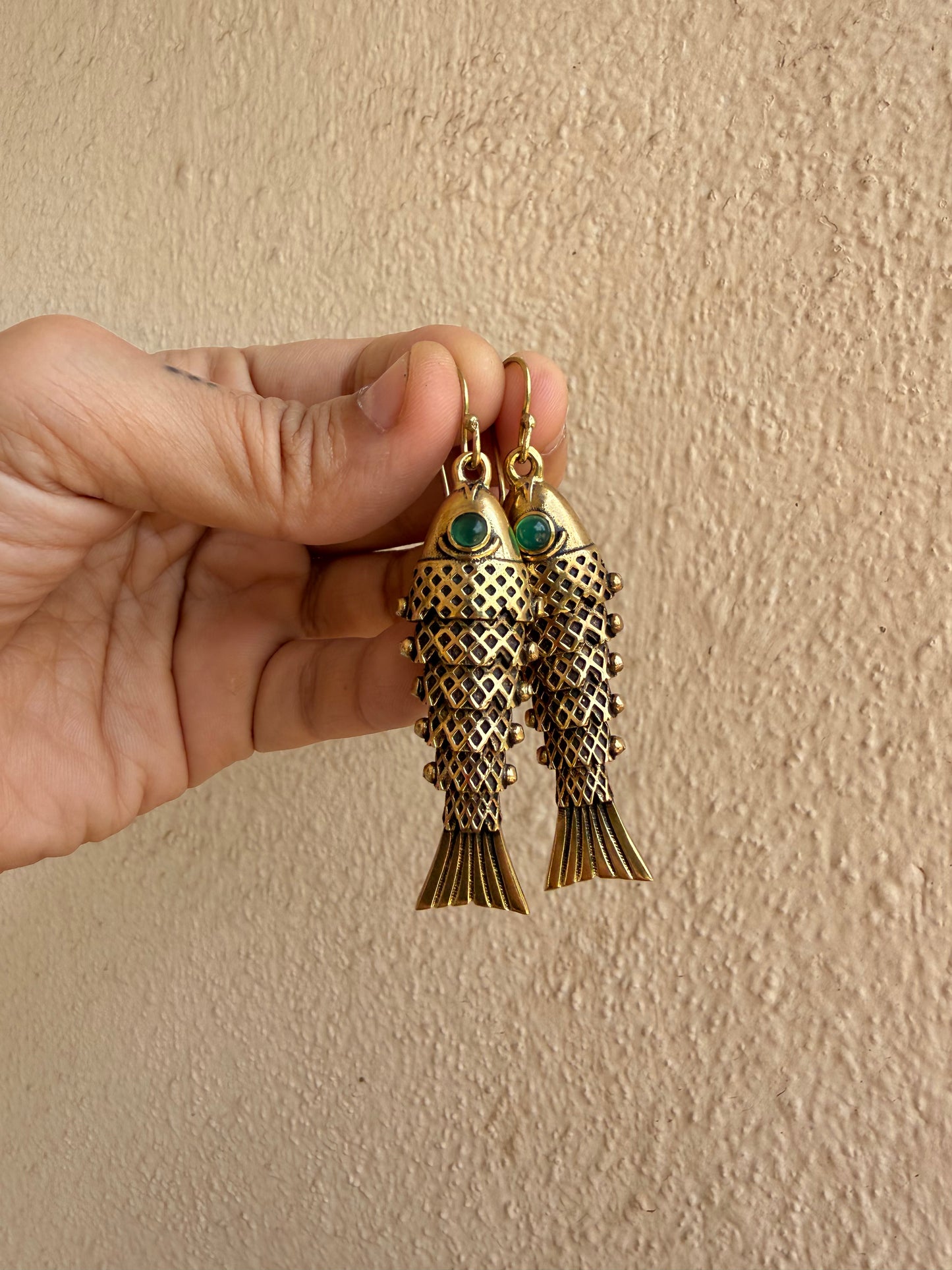 Nemo Brass Earrings