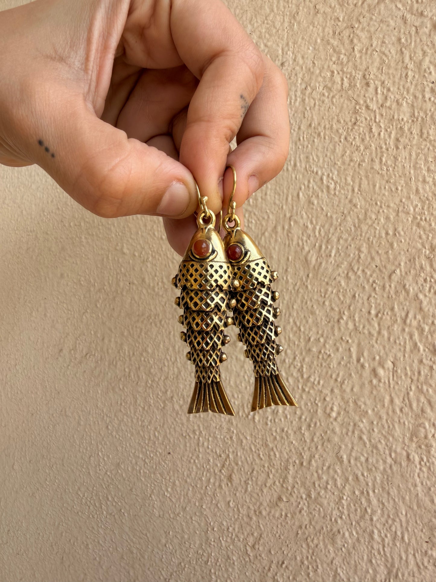 Nemo Brass Earrings