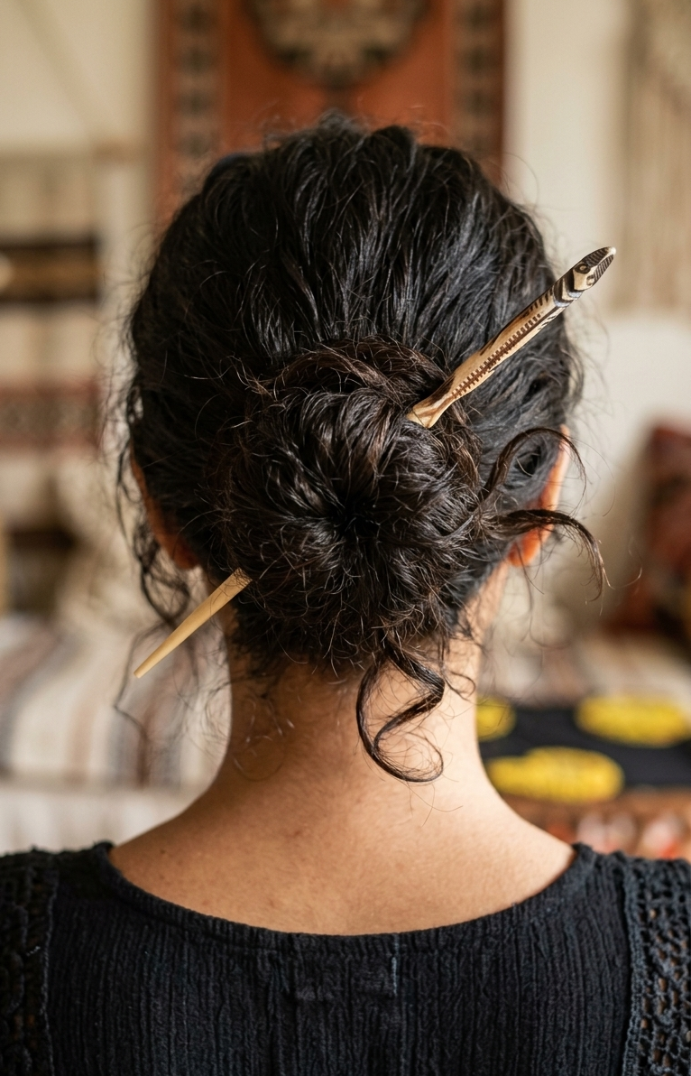 Saraswati Hair Bun Juda Stick