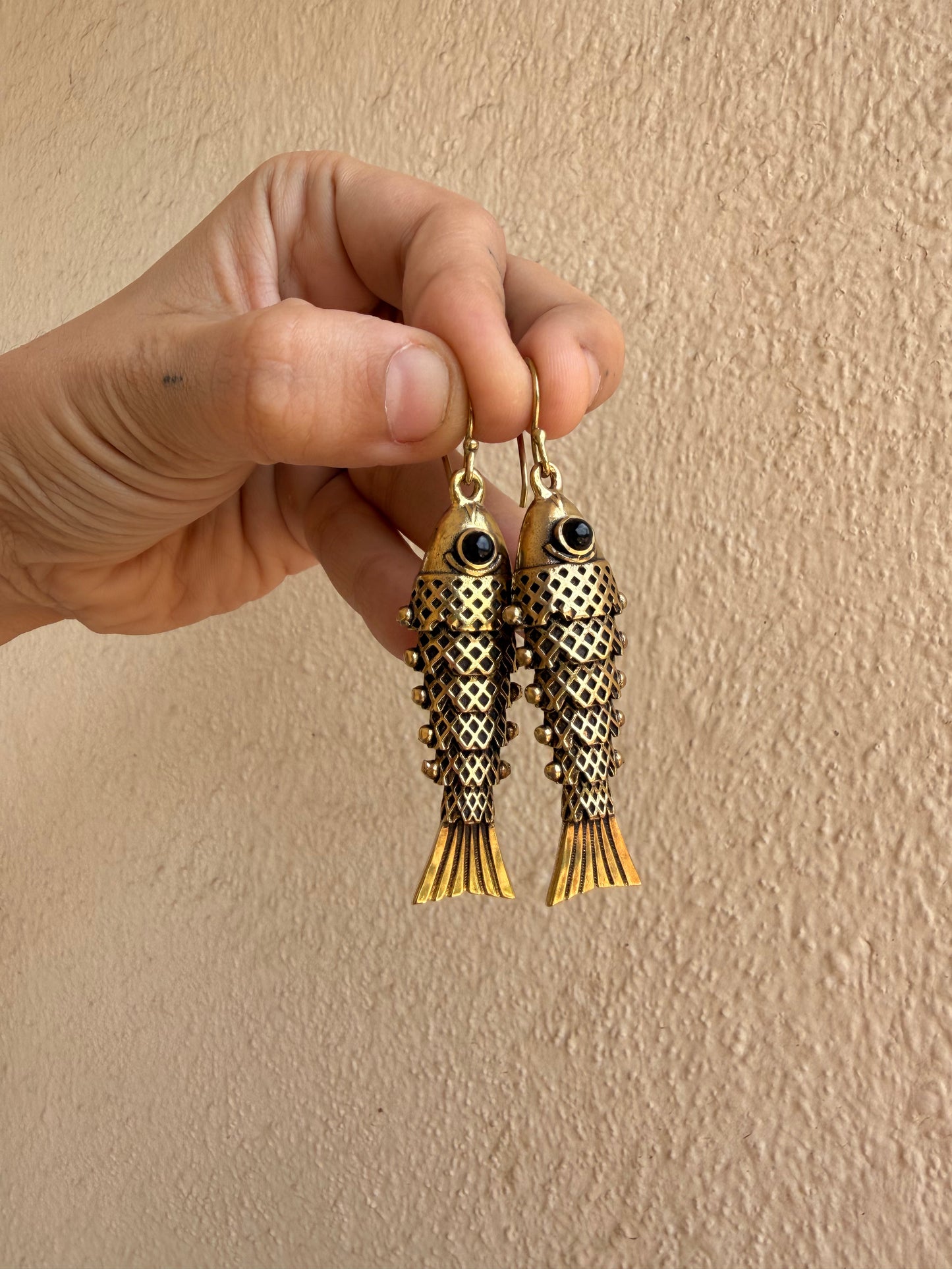 Nemo Brass Earrings