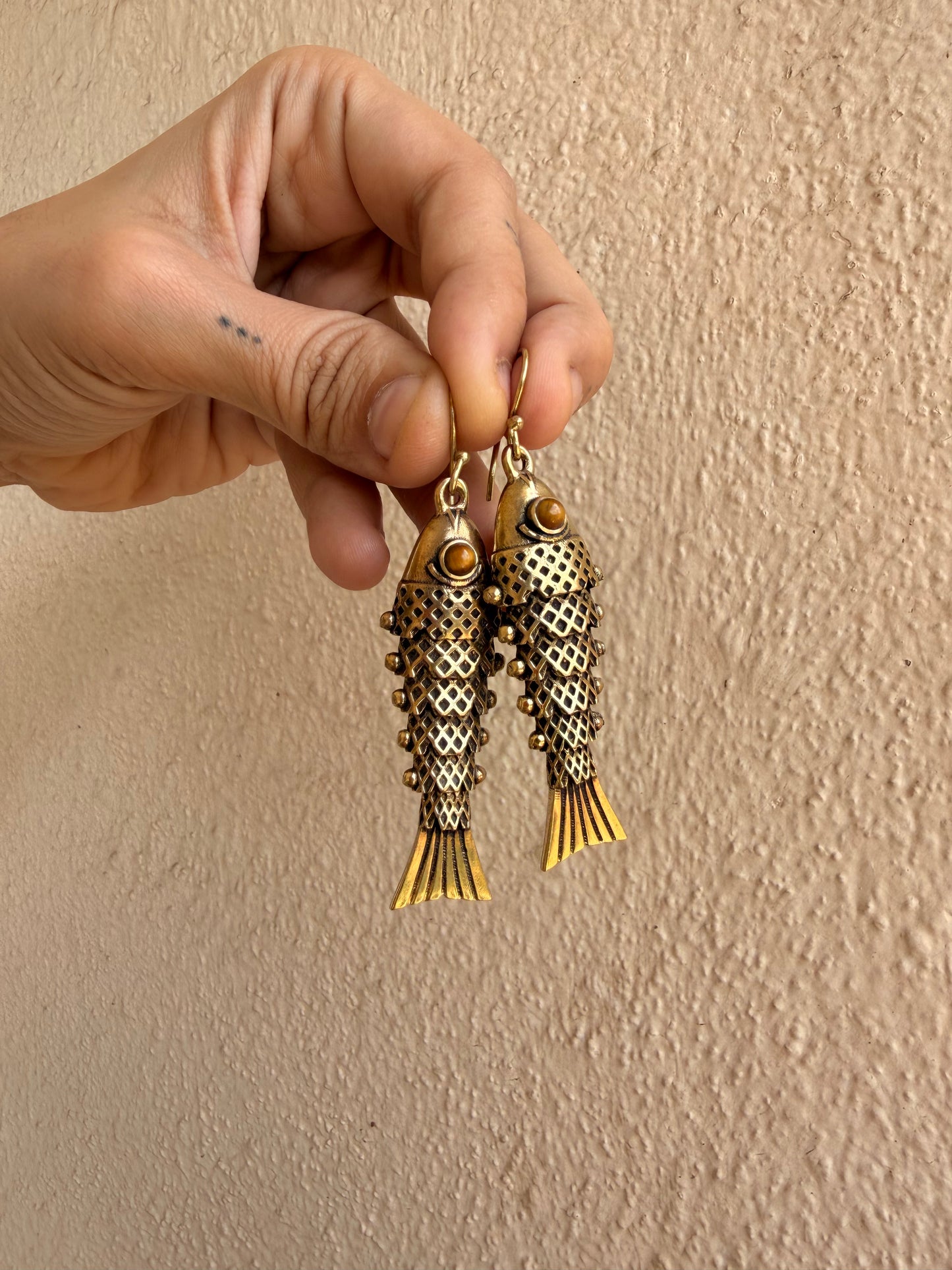 Nemo Brass Earrings