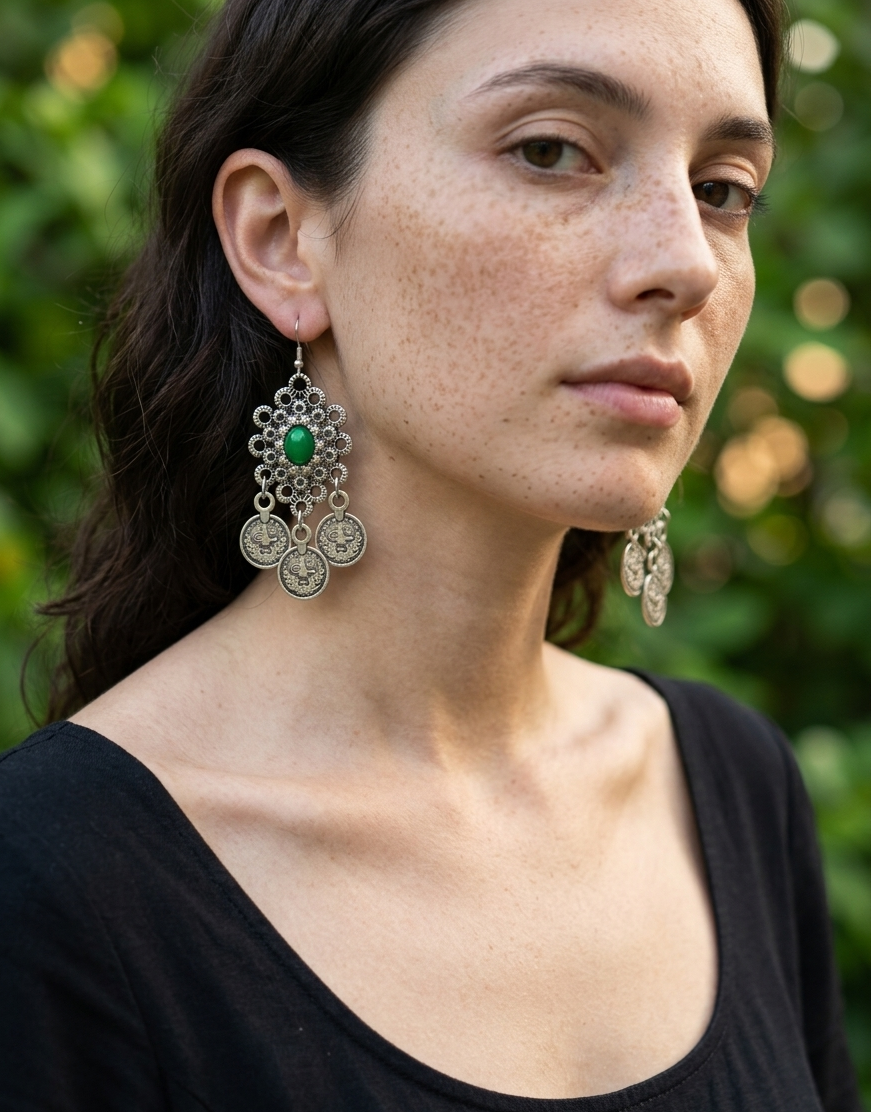 Omi Zamak Earrings