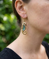 Seahorse Brass Earrings