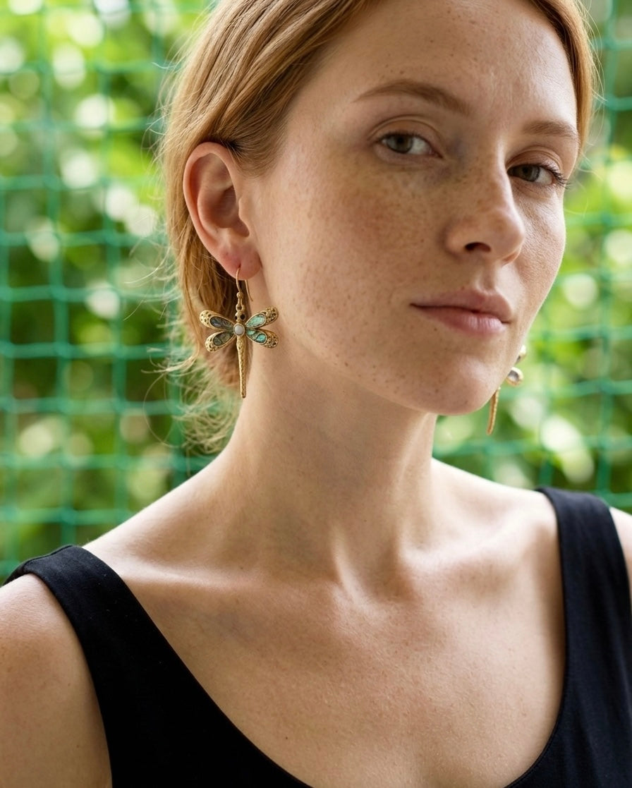 Oliver Brass Earrings