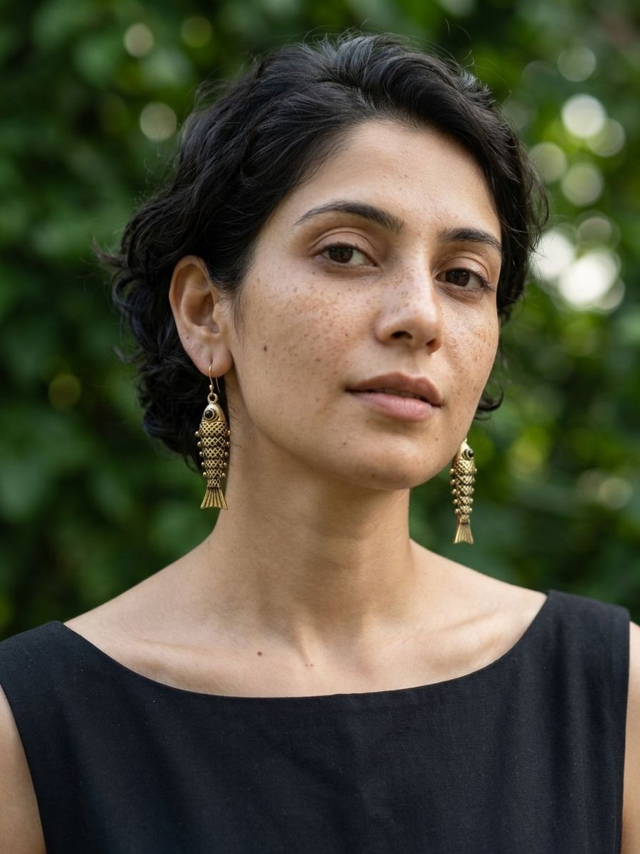 Nemo Brass Earrings