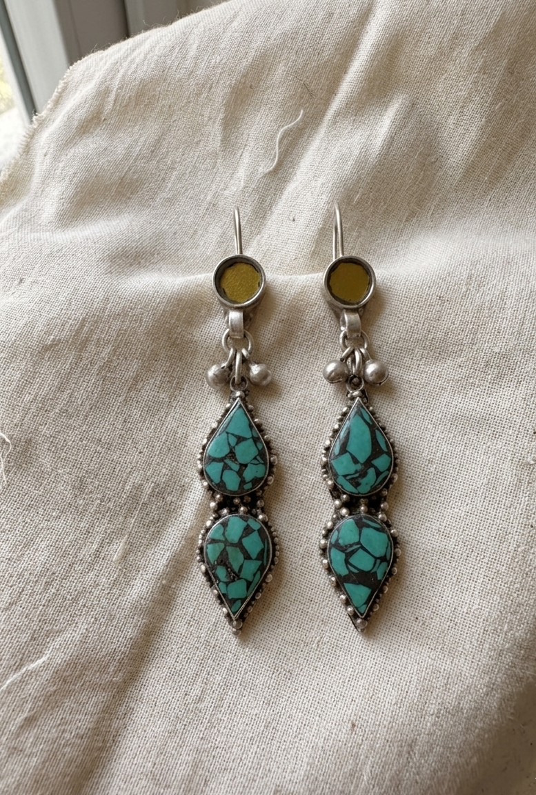 Nita Zamak Earrings