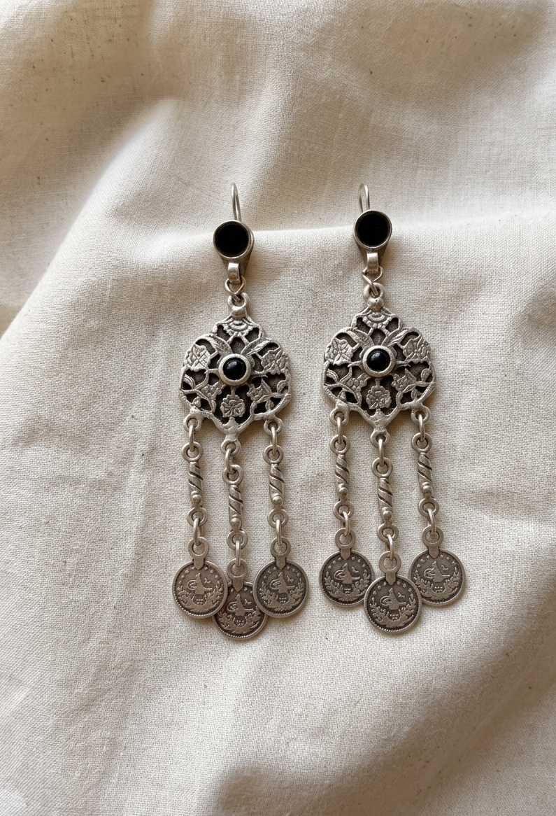 Tihara Zamak Earrings