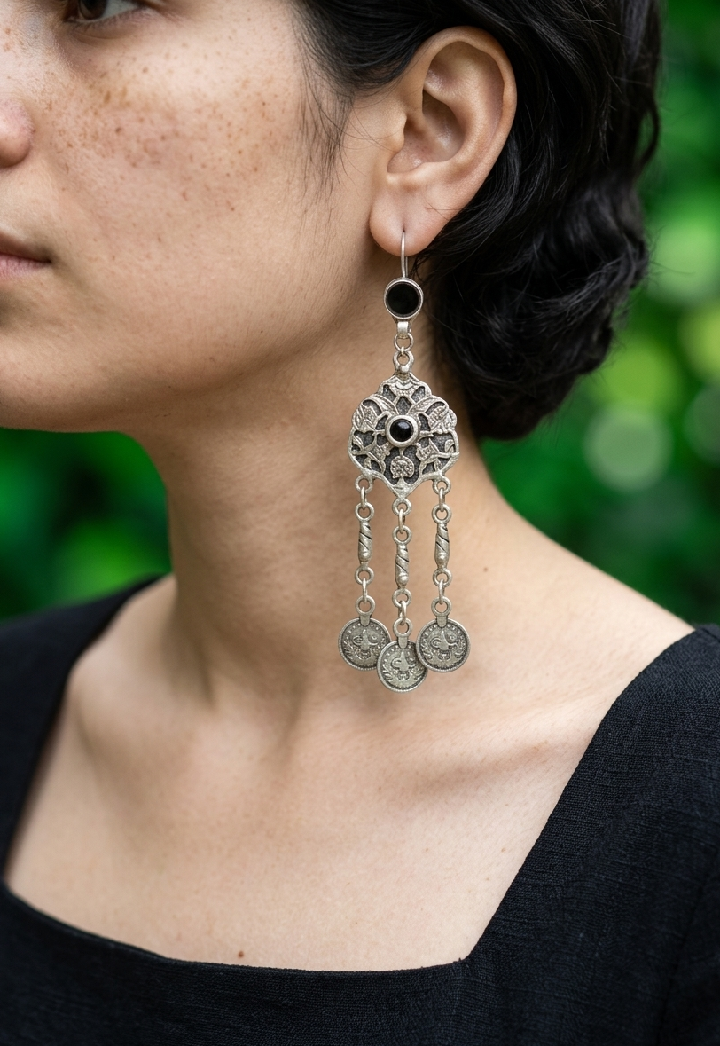 Tihara Zamak Earrings