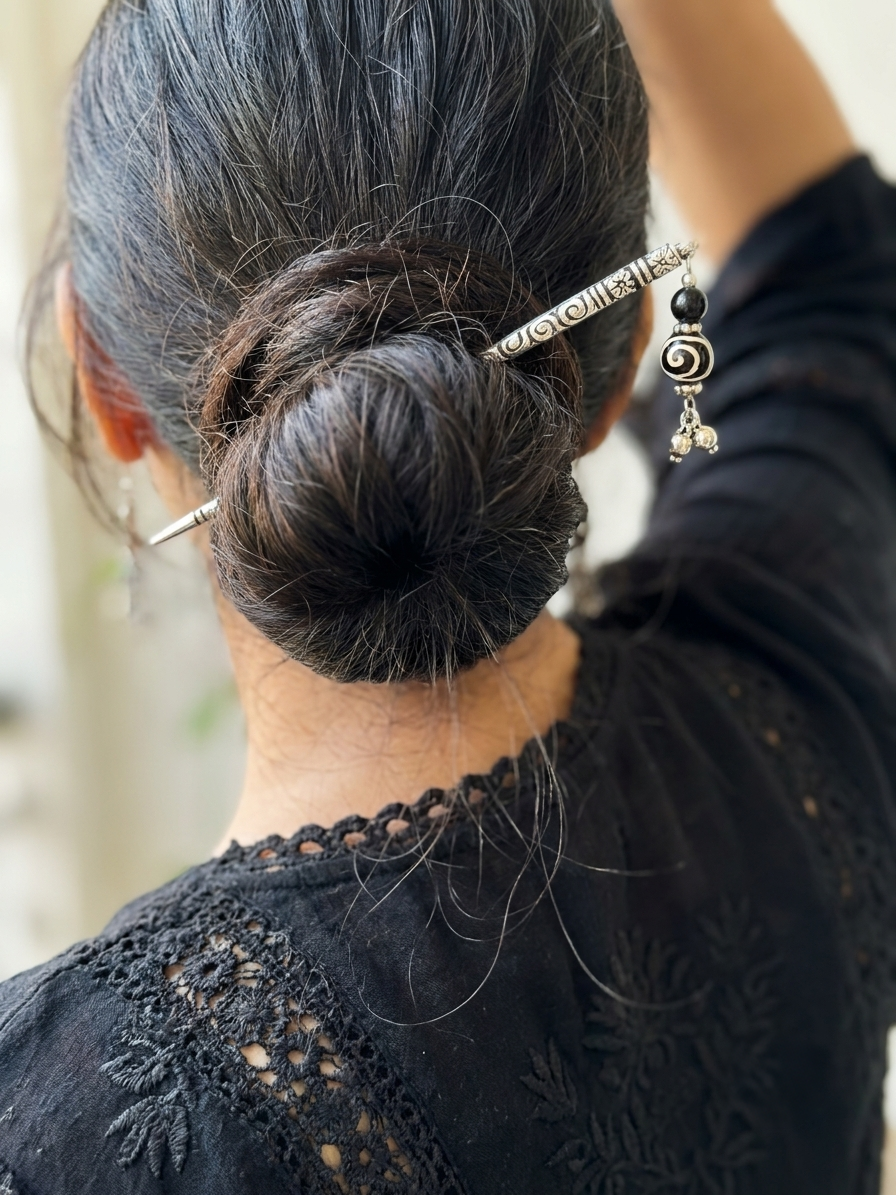 Tiara Hair Bun Juda Stick