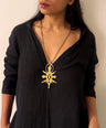 Sehra Brass Necklace