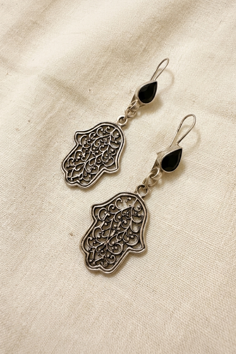 Teha Zamak Earrings
