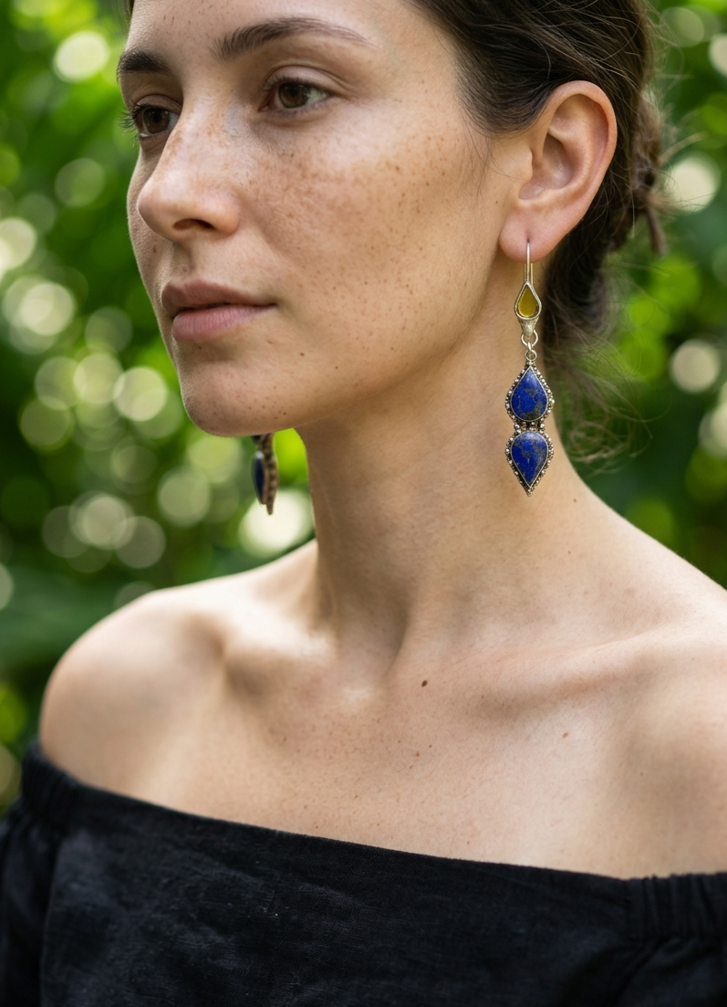 Devi Zamak Earrings