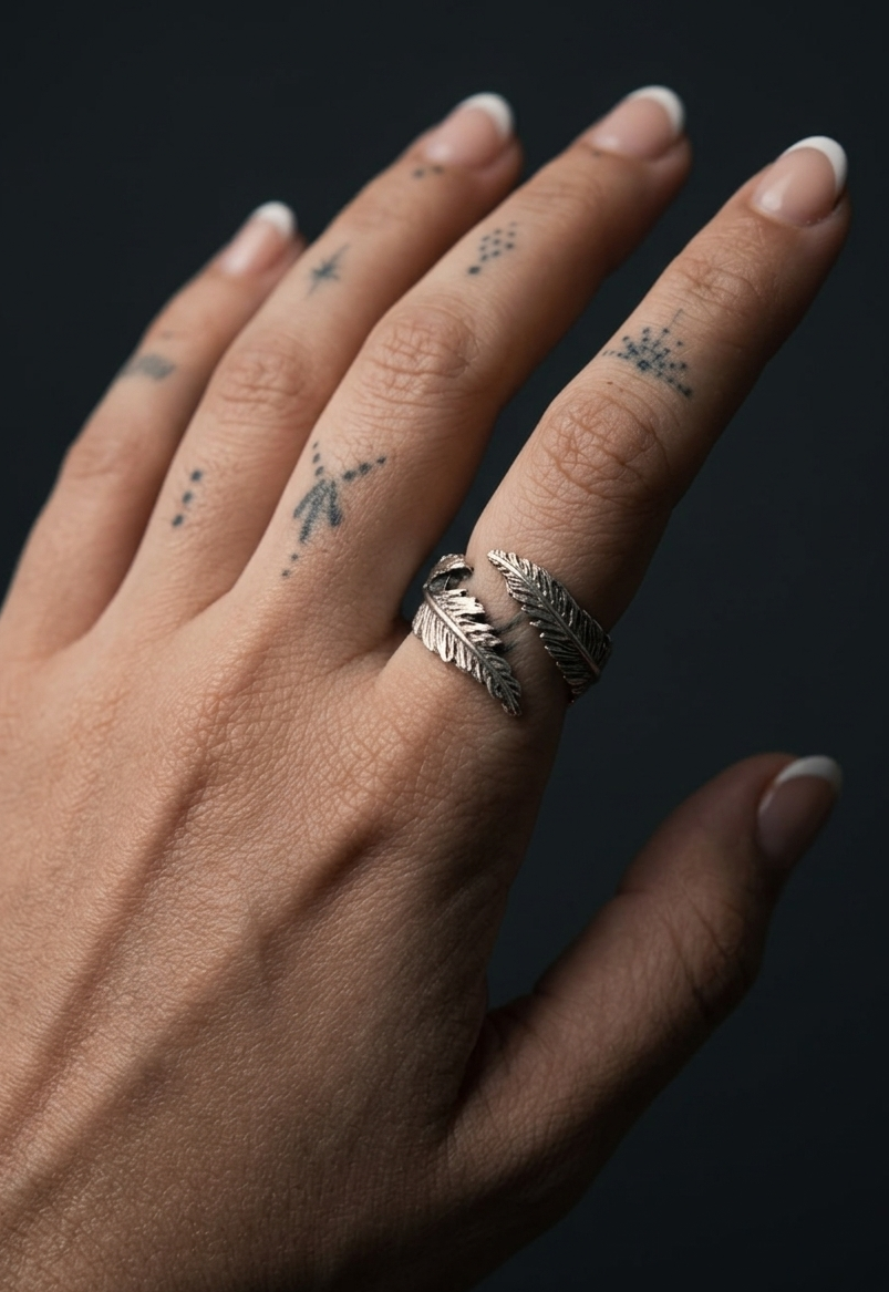 Kashida Zamak Ring
