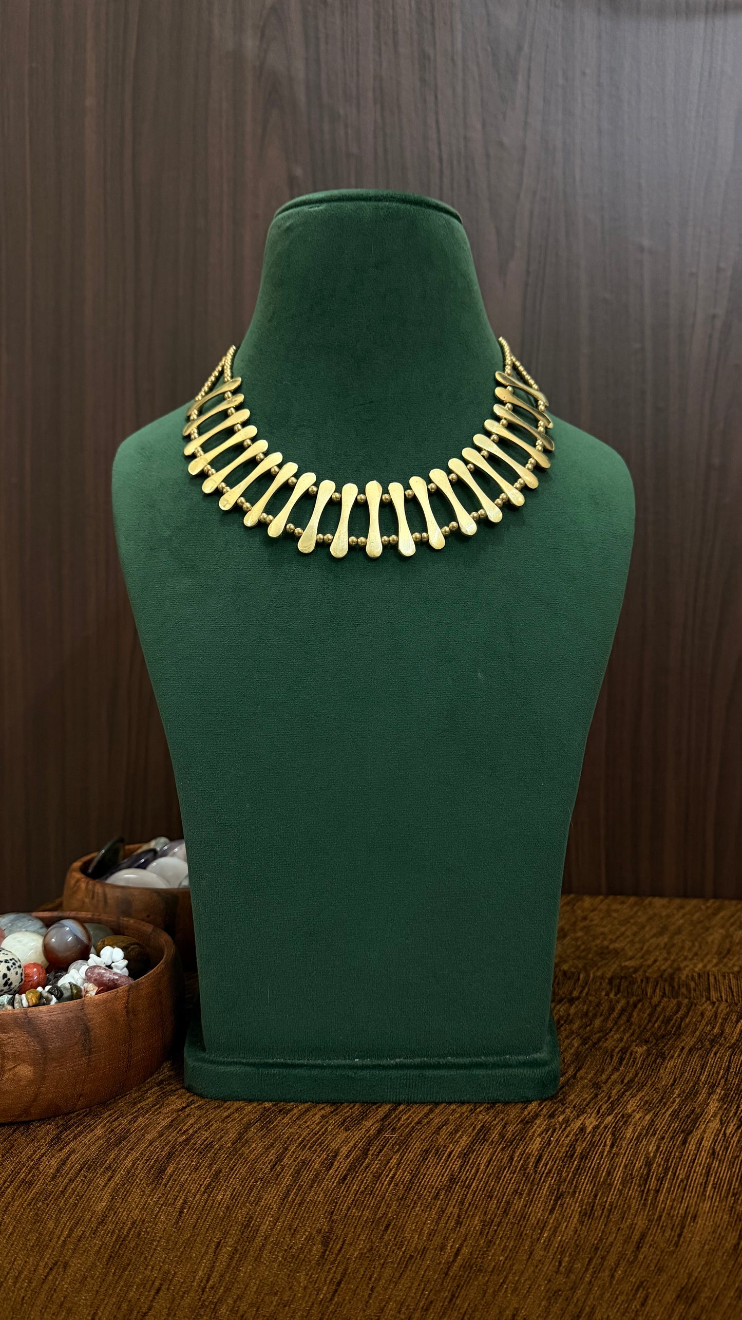 Tyra Brass Necklace