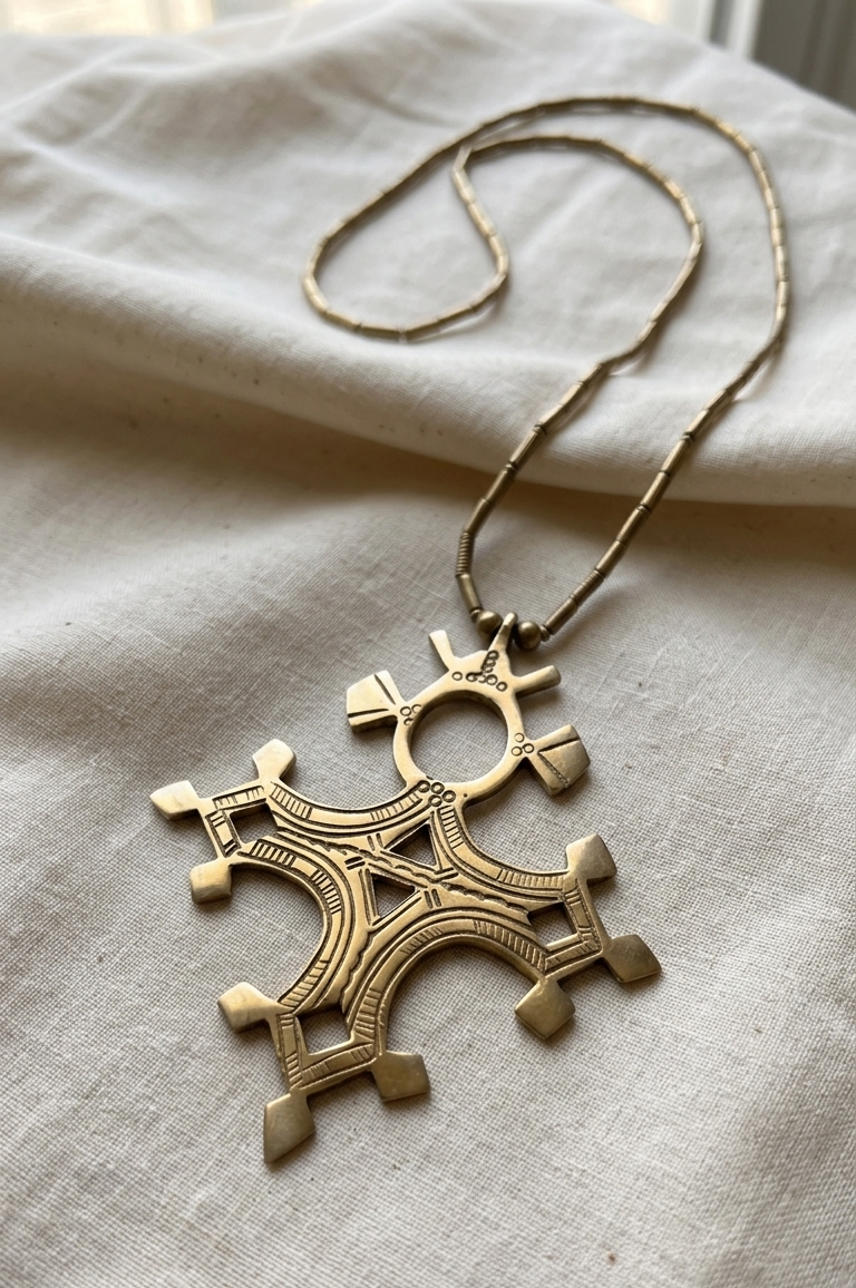 Julia Brass Necklace