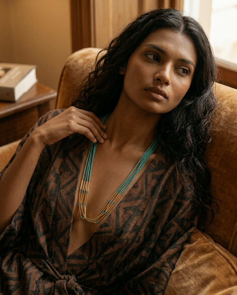 Lizah Brass Necklace