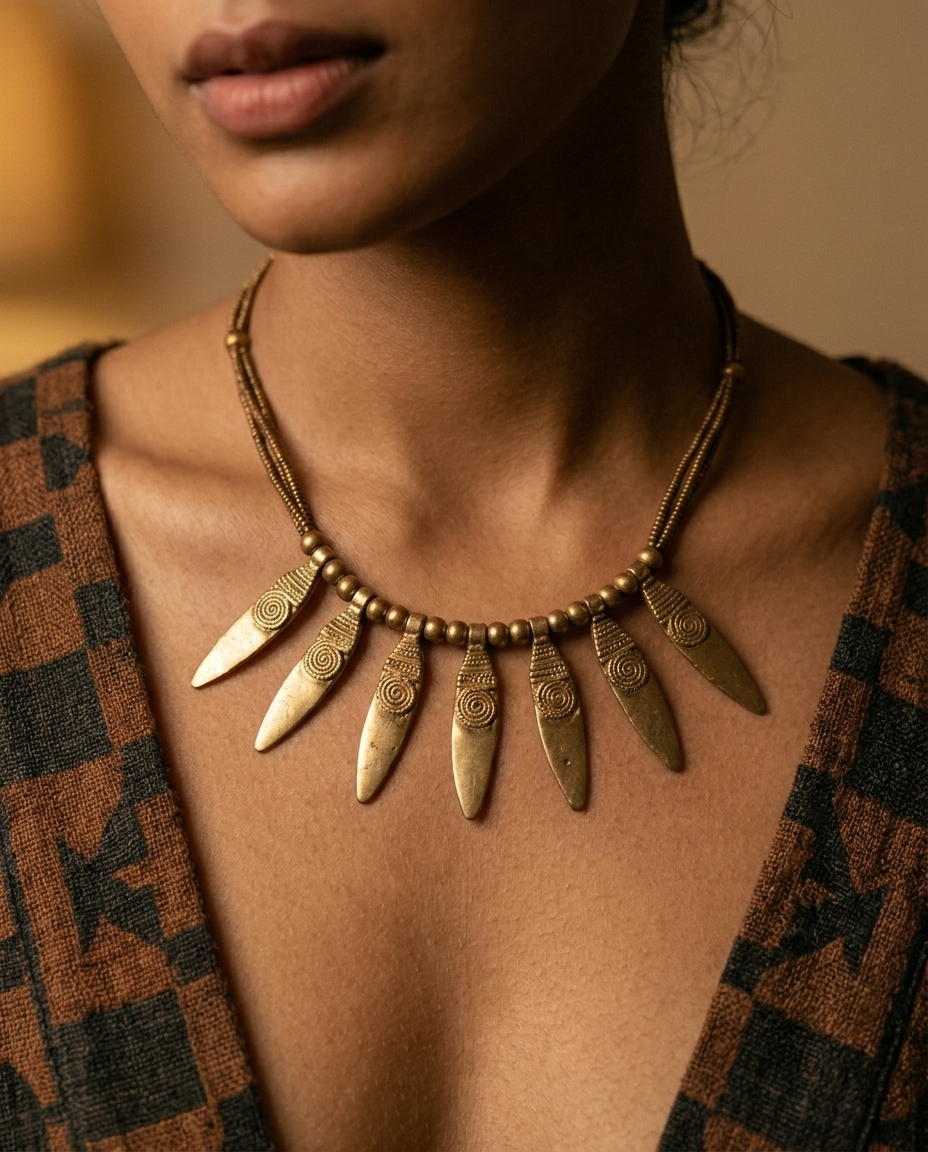 Parna Brass Necklace