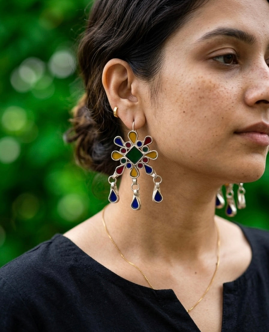 Mithila Glass Earrings
