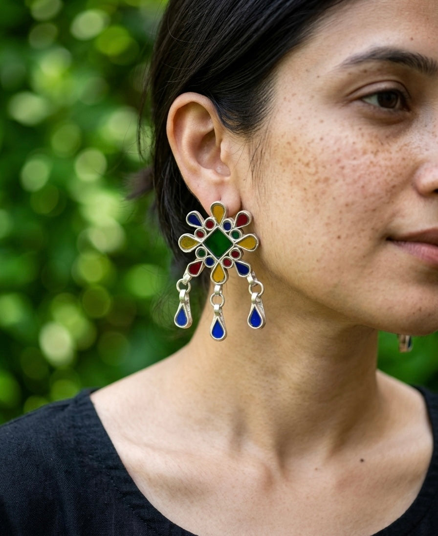 Mithila Glass Earrings