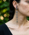 Hina Oxidised Earrings with Earchain