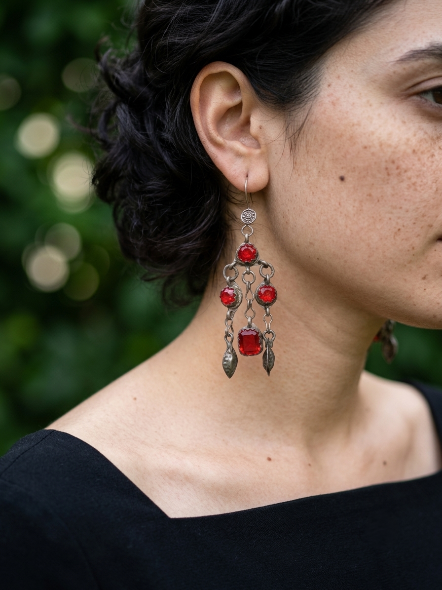Pankhi Afghan Earrings