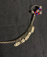 Seeta vintage nose ring with chain