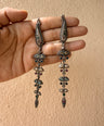 Hina Oxidised Earrings with Earchain