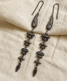 Hina Oxidised Earrings with Earchain