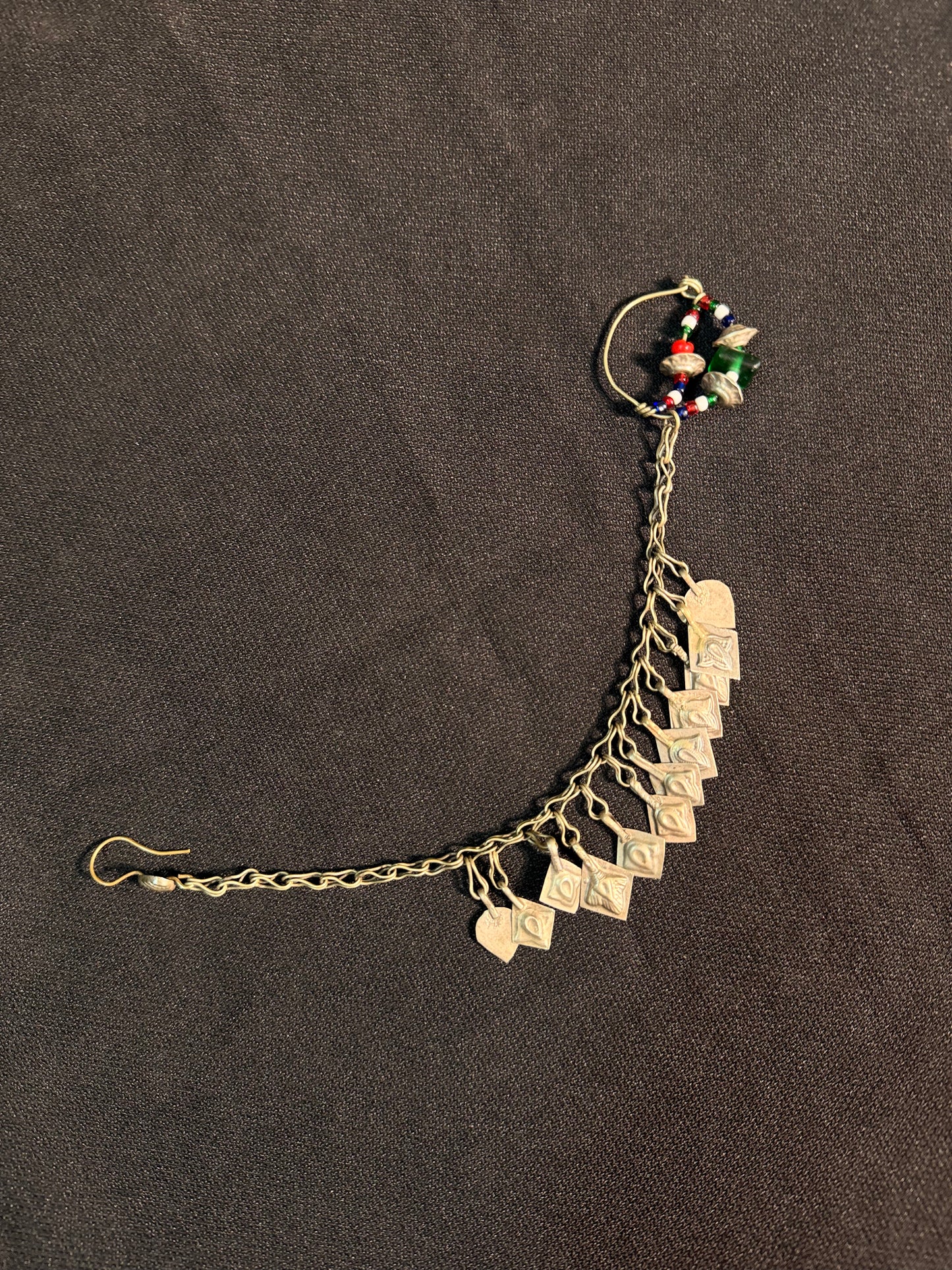 Pardes vintage nose ring with chain