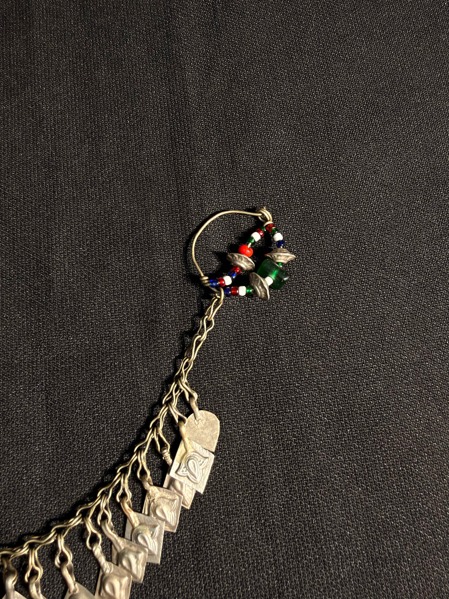 Pardes vintage nose ring with chain