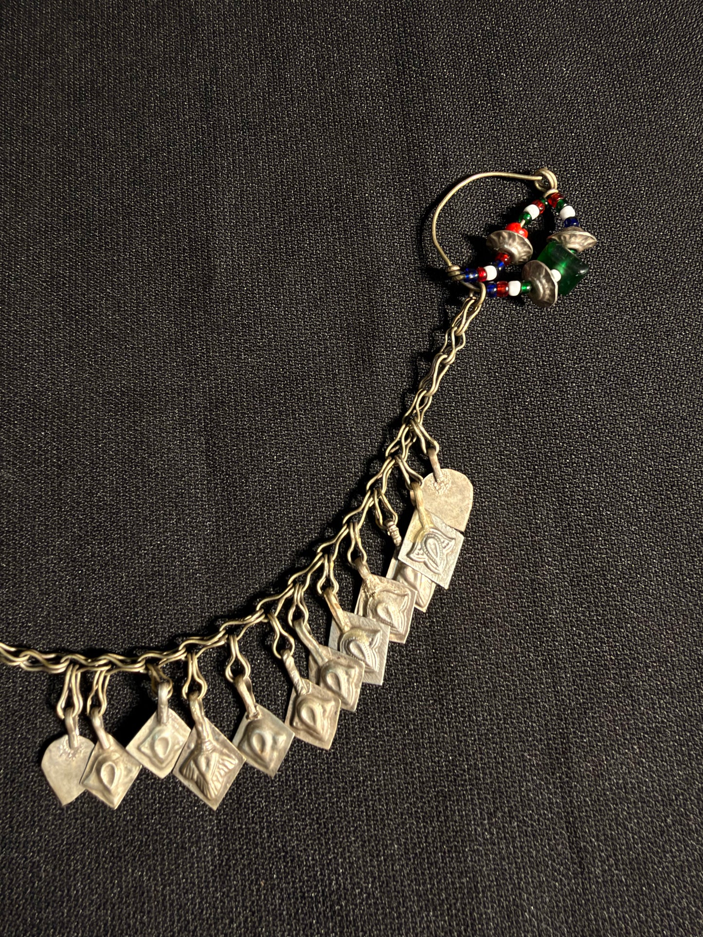 Pardes vintage nose ring with chain